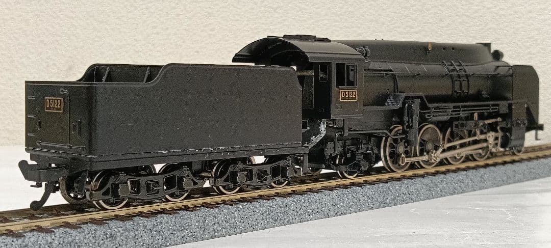 HOゲージ 天賞堂アダチ D51全流蒸気機関車、メンテナンス済