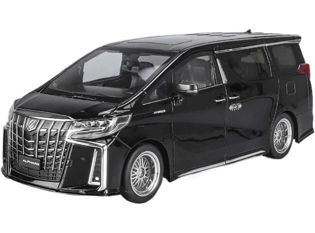 1/18 トヨタ アルファード ブラック サウンド＆ライト ダイキャストミニカー