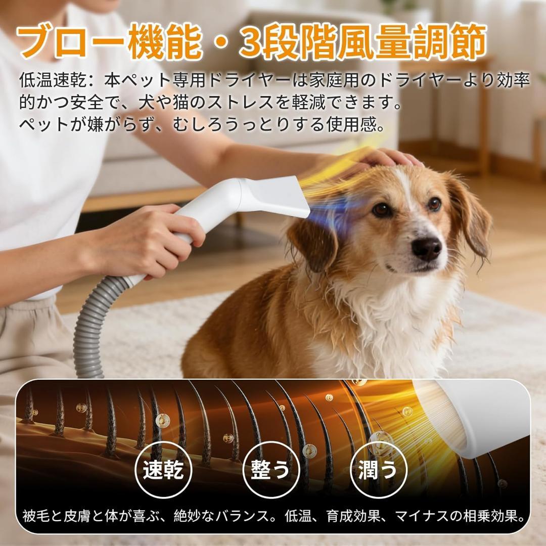 犬用バリカン ペット用バリカン グルーミング 掃除機ドライヤー機能を一体化