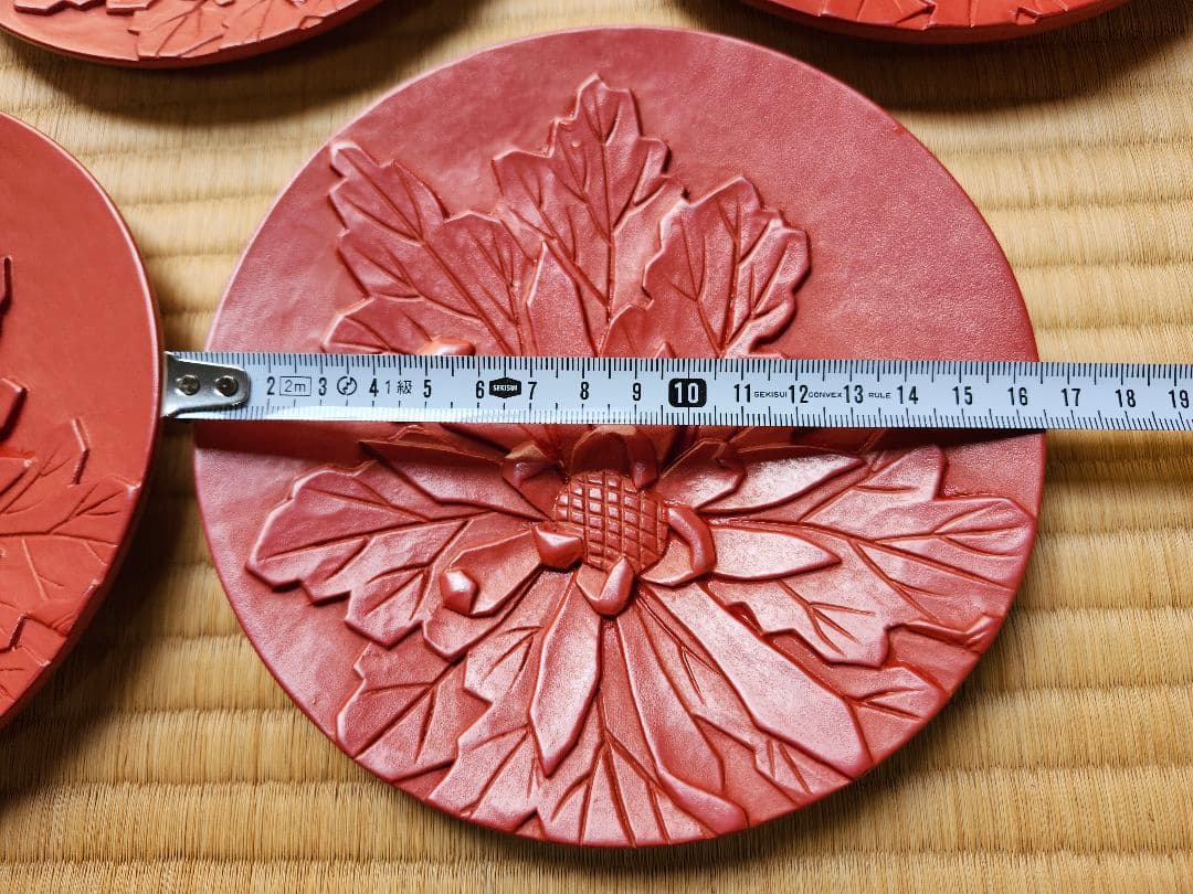 鎌倉彫 漆器 銘々皿5枚セット