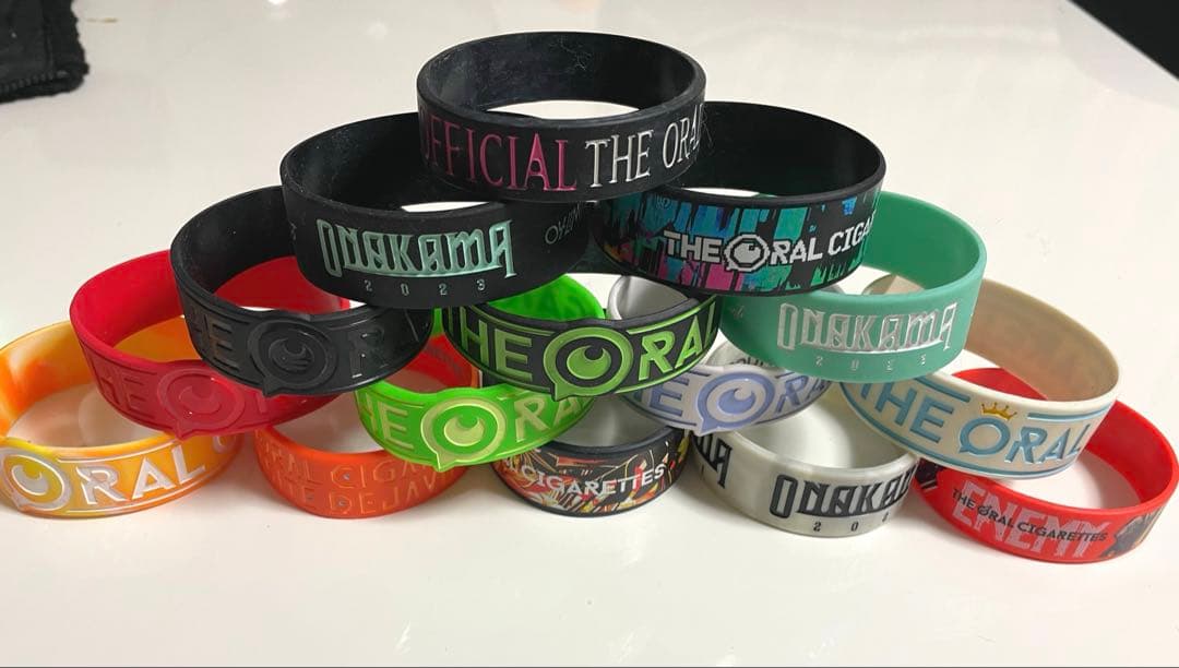 THE ORAL CIGARETTES ラバーバンドセット 25本