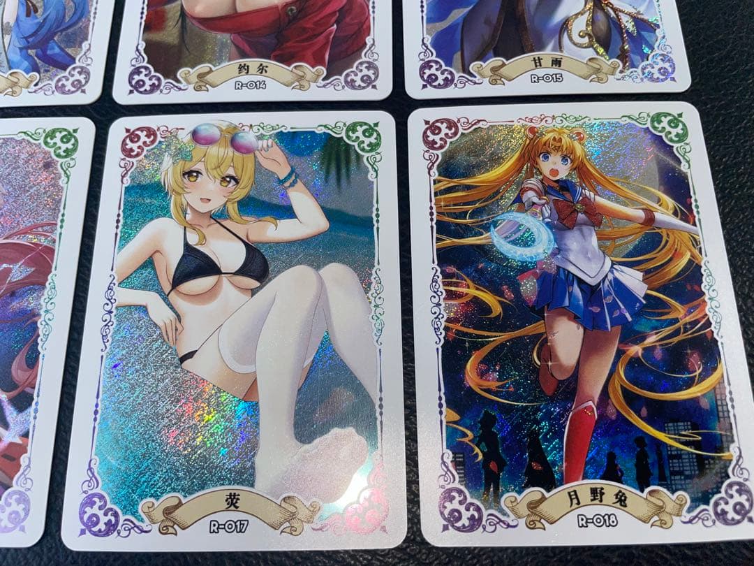 ①18枚　女性キャラのキラカード