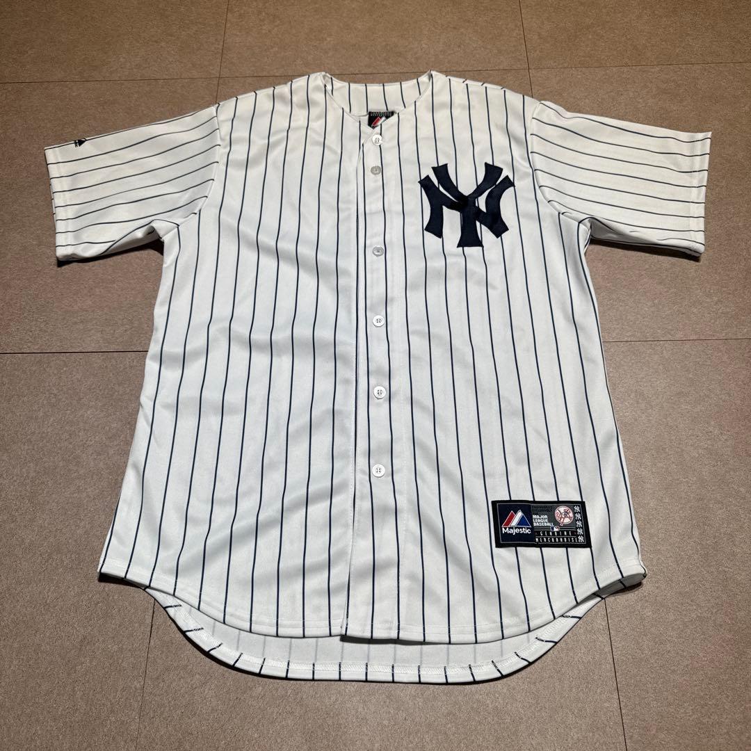 ニューヨークヤンキース　NY ユニフォーム　ベースボールシャツ　野球　応援 M