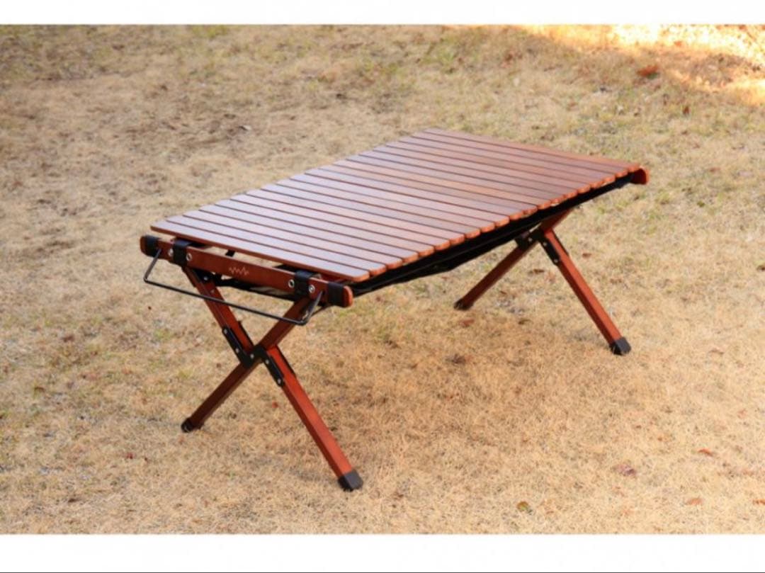 アルペンアウトドア ウッドロールテーブル96 天然木新品未使用定価19,990円