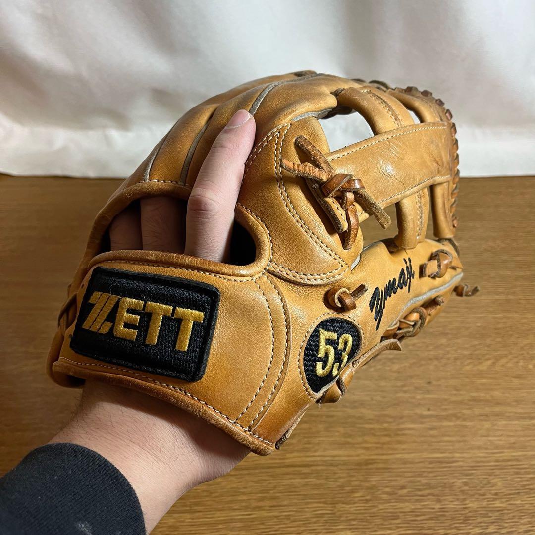 実使用 支給 ZETT プロステイタス 一般硬式 グローブ グラブ 内野用 良品