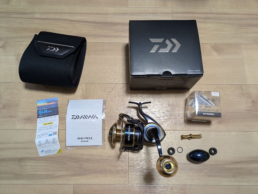 20ソルティガ14000XG＋SLPアルミラウンドノブ