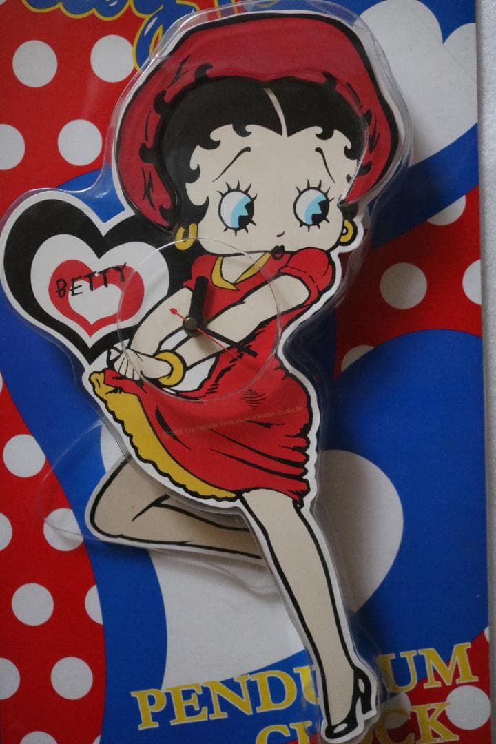 d＋＋ベティ・ブープ＋＋　スカート上げ　壁掛け時計