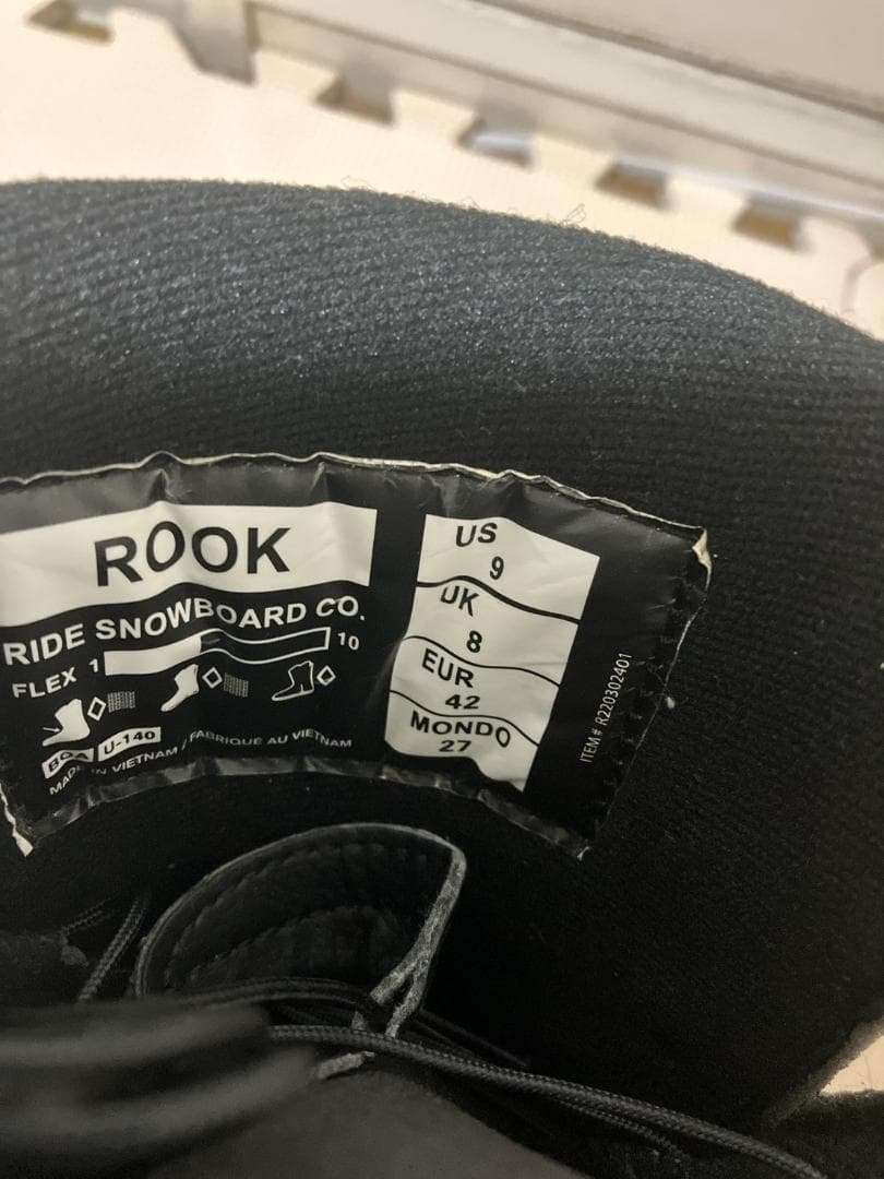 極美品　スノボブーツ RIDE ROOK 27.0cm 23-24モデル