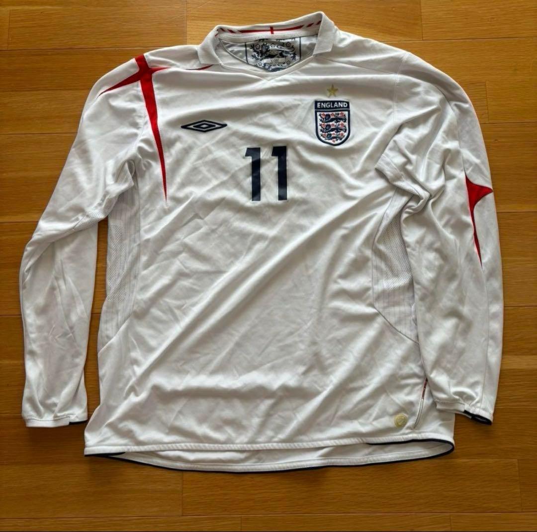 正規品 イングランド代表 05/07ユニフォーム ホーム長袖 コール