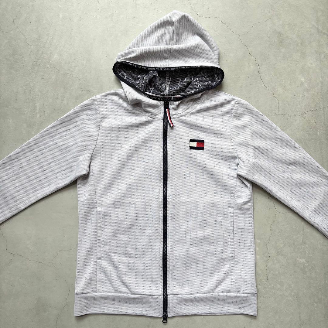   GOLF 総柄メッシュ ダブルジップパーカー M