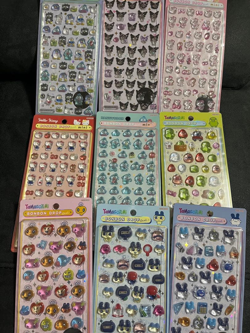 値下げ　ボンボンドロップシール　たまごっち　サンリオ　9枚