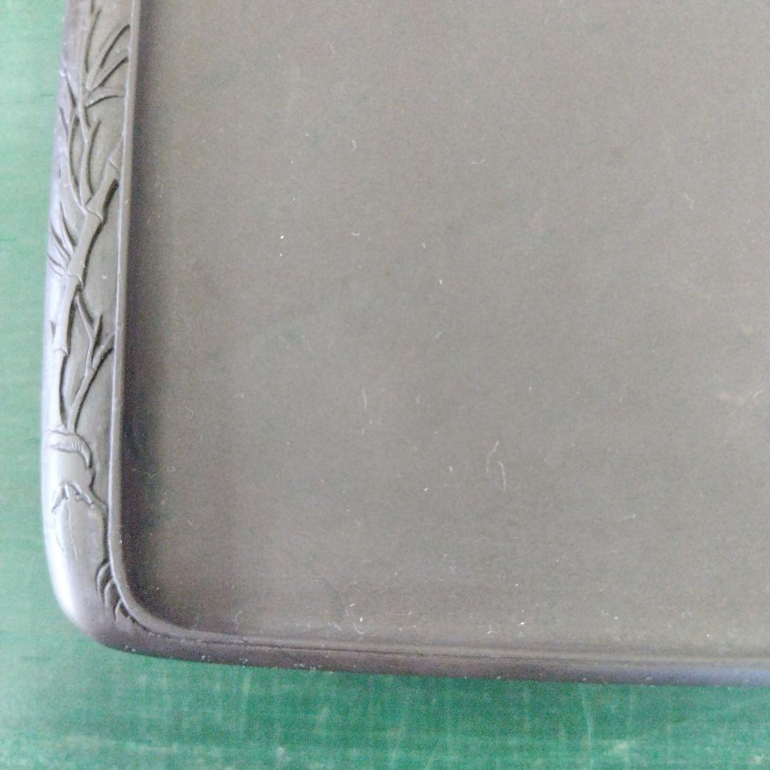 坑仔巌端渓　　20㎝ｘ12.5㎝ｘ4.5㎝　　実用硯