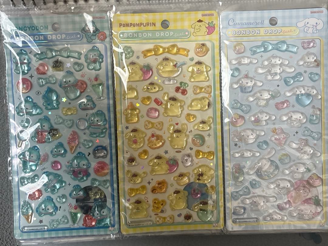 ボンボンドロップシール 正規品 サンリオ 8枚セット