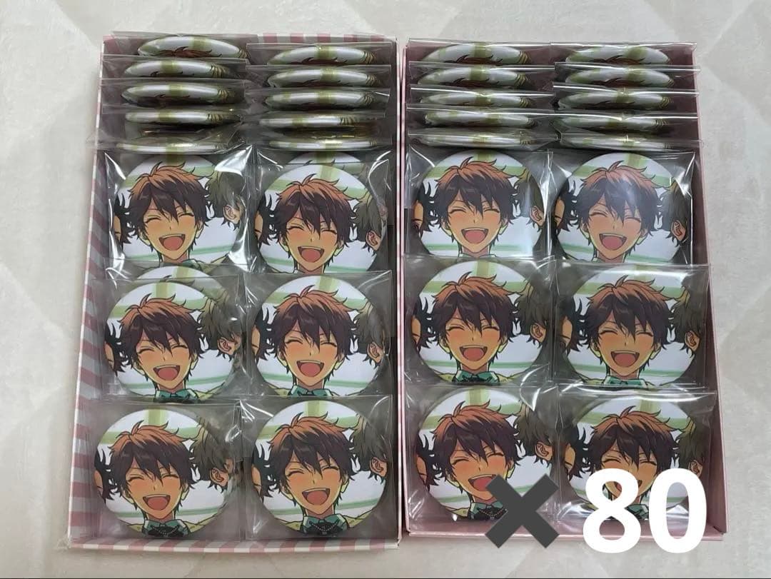 80個まとめ売り　千秋　5周年缶バッジ　サイン入りカバー付き