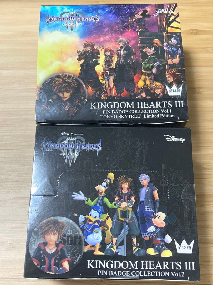 キングダムハーツ3 ピンバッジコレクション Vol.1 Vol.2 BOX