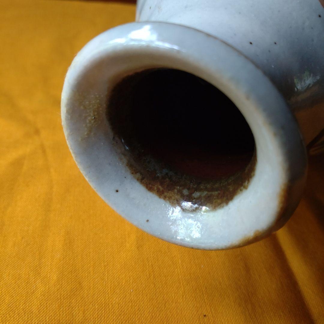 『成良　仁』益子焼　在銘　壺　花器