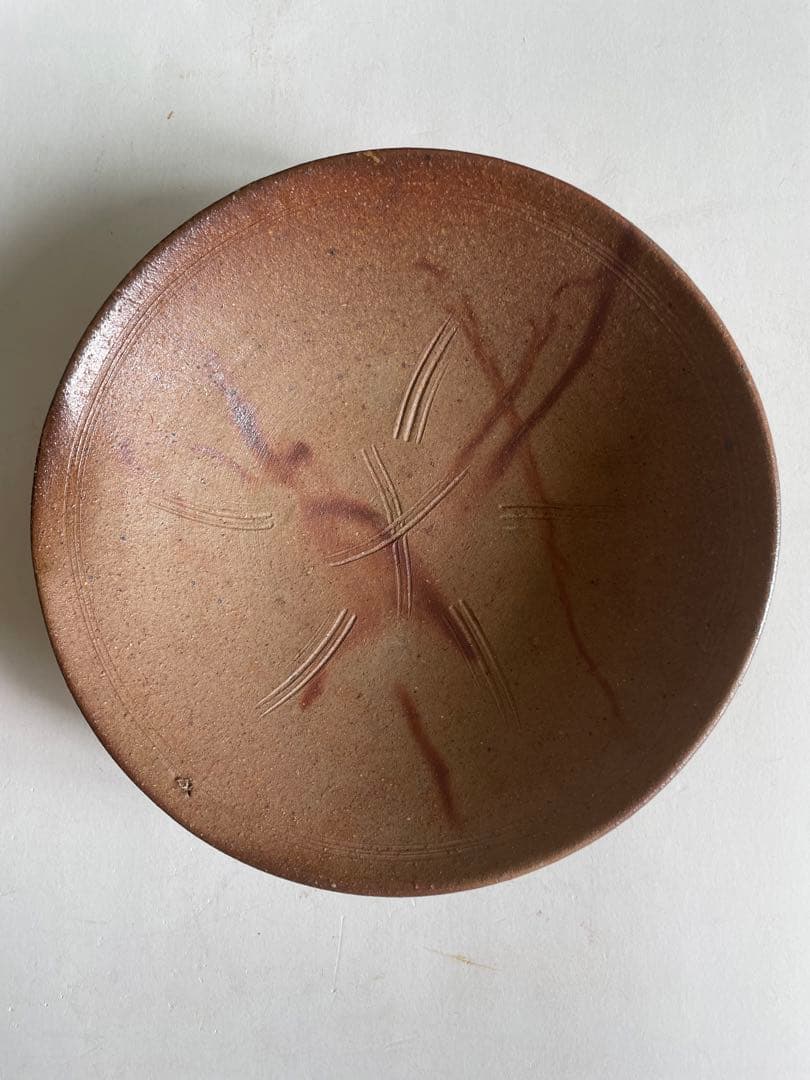 【金重陶陽】人間国宝　備前焼　焼物　古備前　皿　焼物　置物　飾り物　アンティーク