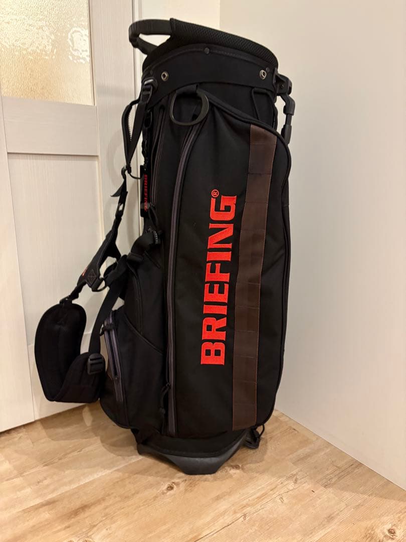 ヘッドカバー7個セットBRIEFING キャディバッグ CR-4 ブラック