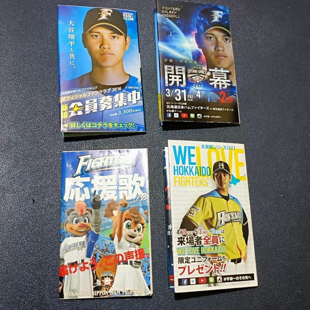 大谷翔平選手 日本ハムファイターズ 試合日程＆選手名鑑 ミニ冊子