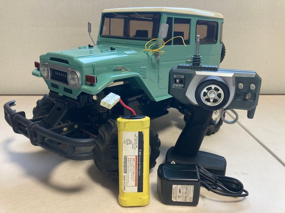 通電確認済みランクル40アオシマ文化教材社ラジコン