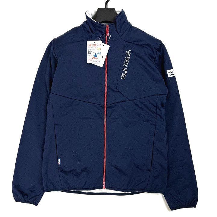 新品 フィラ ゴルフ 上下セット 高周波キルト ３層ボンディング カモ柄 M