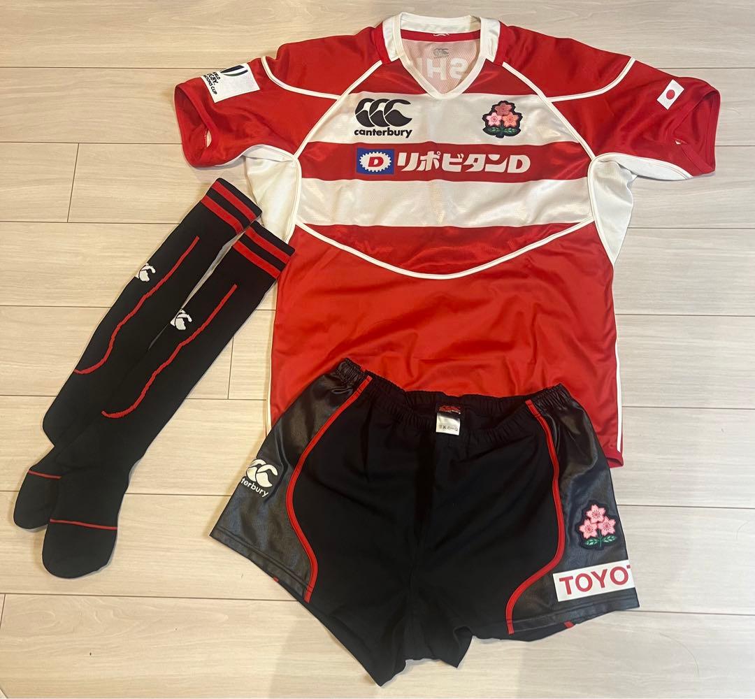 ラグビー　ジャージ　ユニフォーム　日本代表　フルセット　短パン　パンツ　ソックス