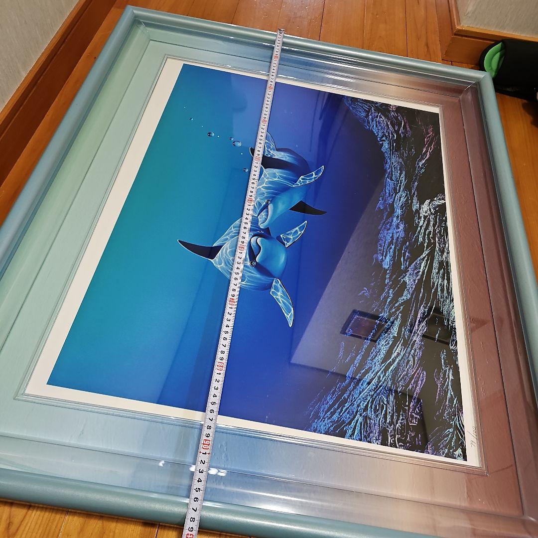 キモ　絵画 限定79/100 青色フレーム