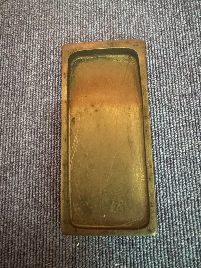 1676 時代物 古唐木長方硯箱・唐木文房四宝盒 筆・雨畑硯付  書道具