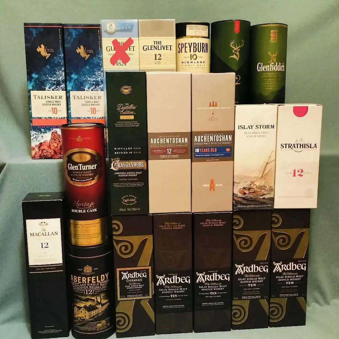 シングルモルト スコッチウイスキー 20本 まとめ売り 箱付き