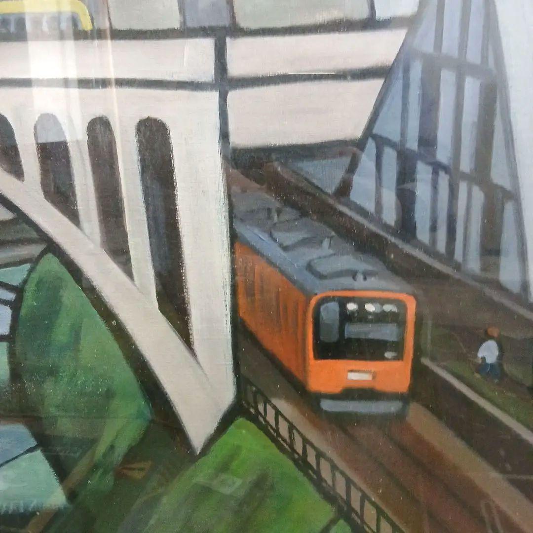 岩本澄孝　油彩画　「お茶の水駅」　F30号