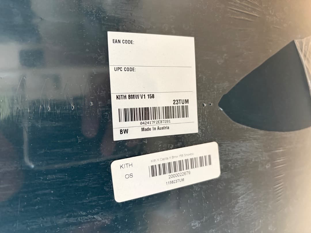 非売品　新品　 KITH CAPITA スノーボード 未使用