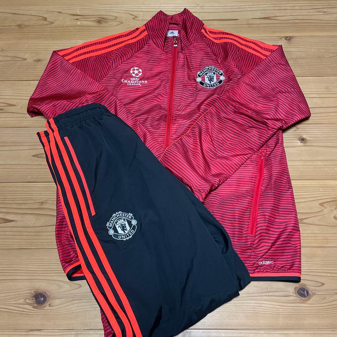 adidas マンチェスター・ユナイテッド　上下セット　ジャージ　S size