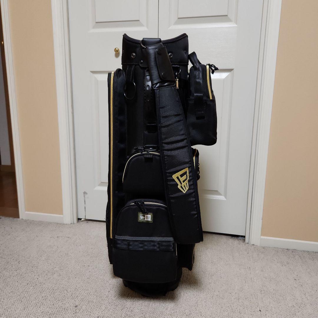 タイショウさん専用　NEW ERA キャディバッグ ブラック/ゴールド