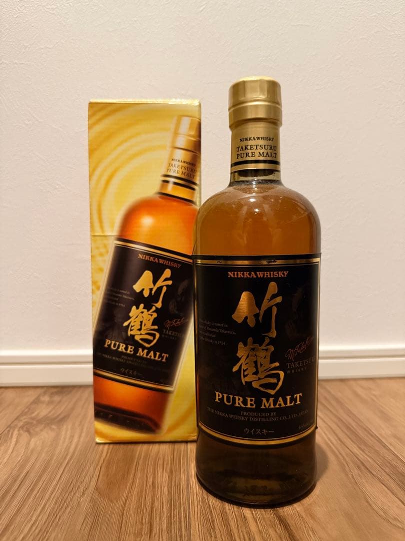 【希少】NIKKA 竹鶴 700ml 旧ラベル 黒ラベル