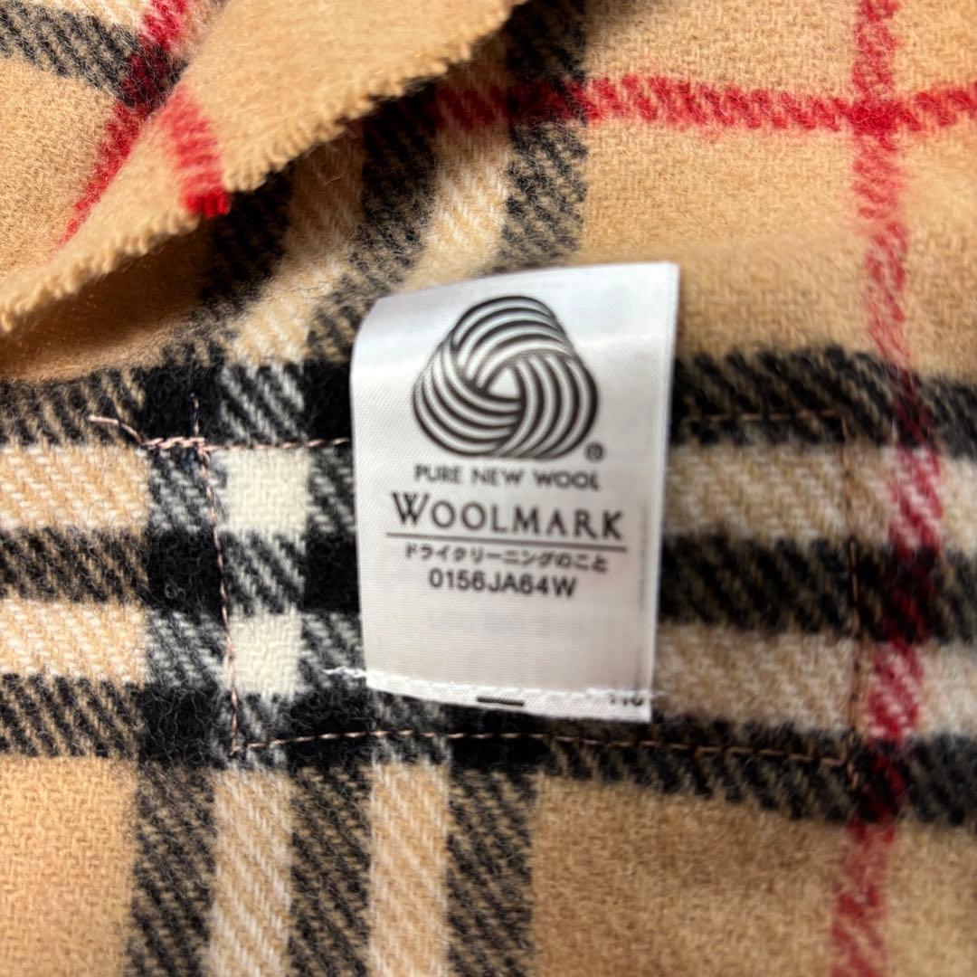 未使用◇Burberrys◇バーバリー◇ノヴァチェック ブランケット◇ロゴ刺繍