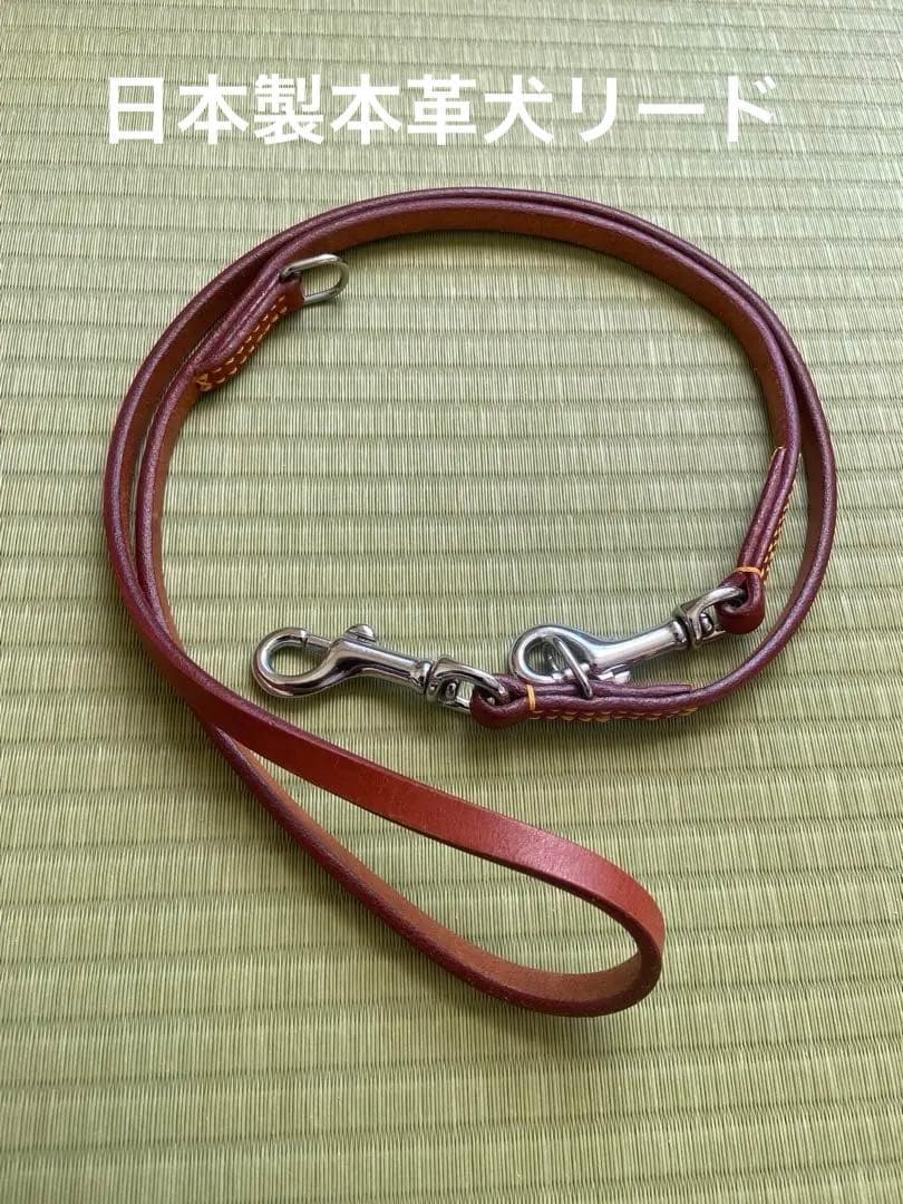 革の犬用リードと軍手はおまけに！