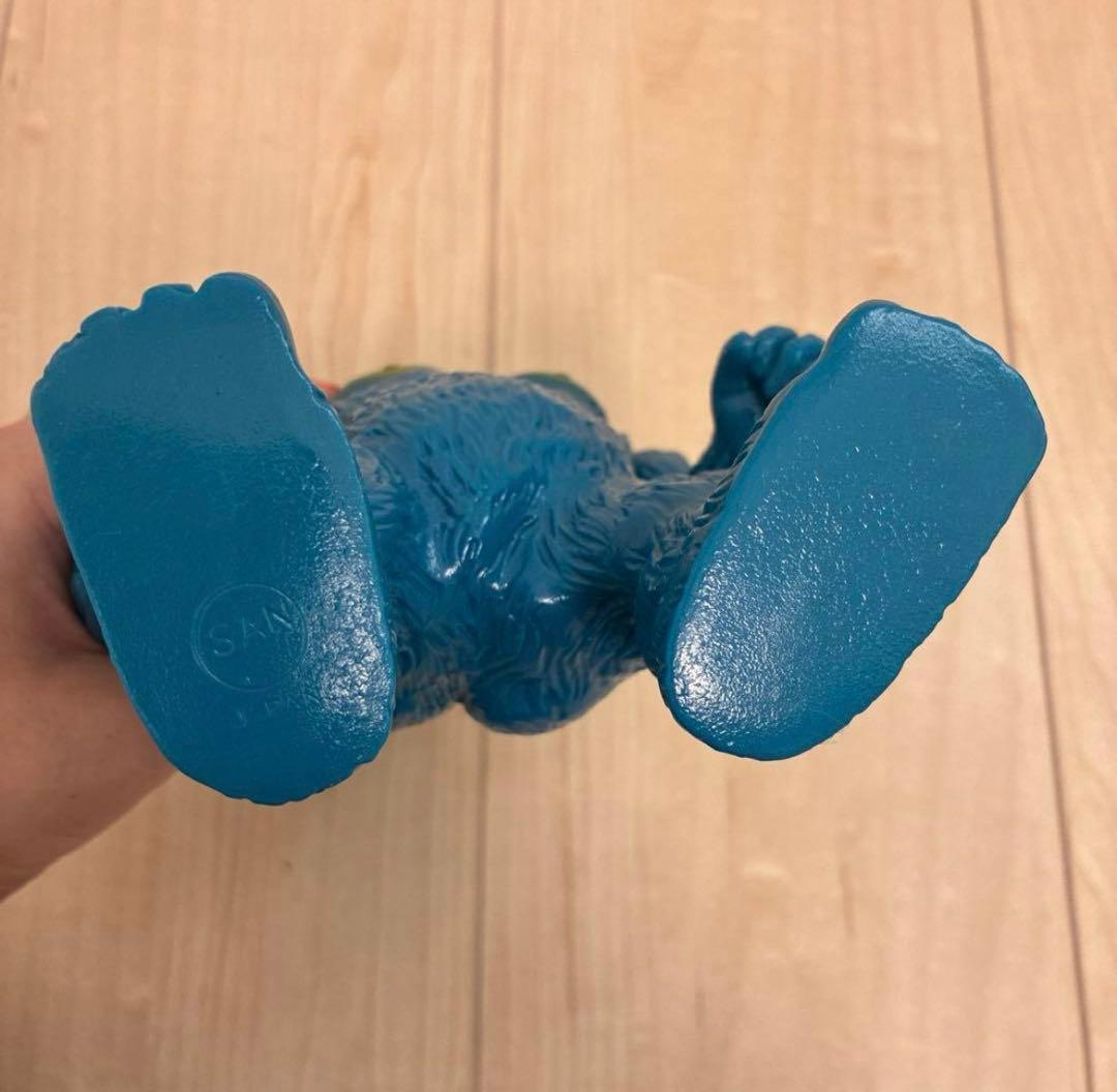 マルサン　ウルトラ怪獣シリーズ　ジャイアントゴリラ　復刻　ソフビ　青　ブルー