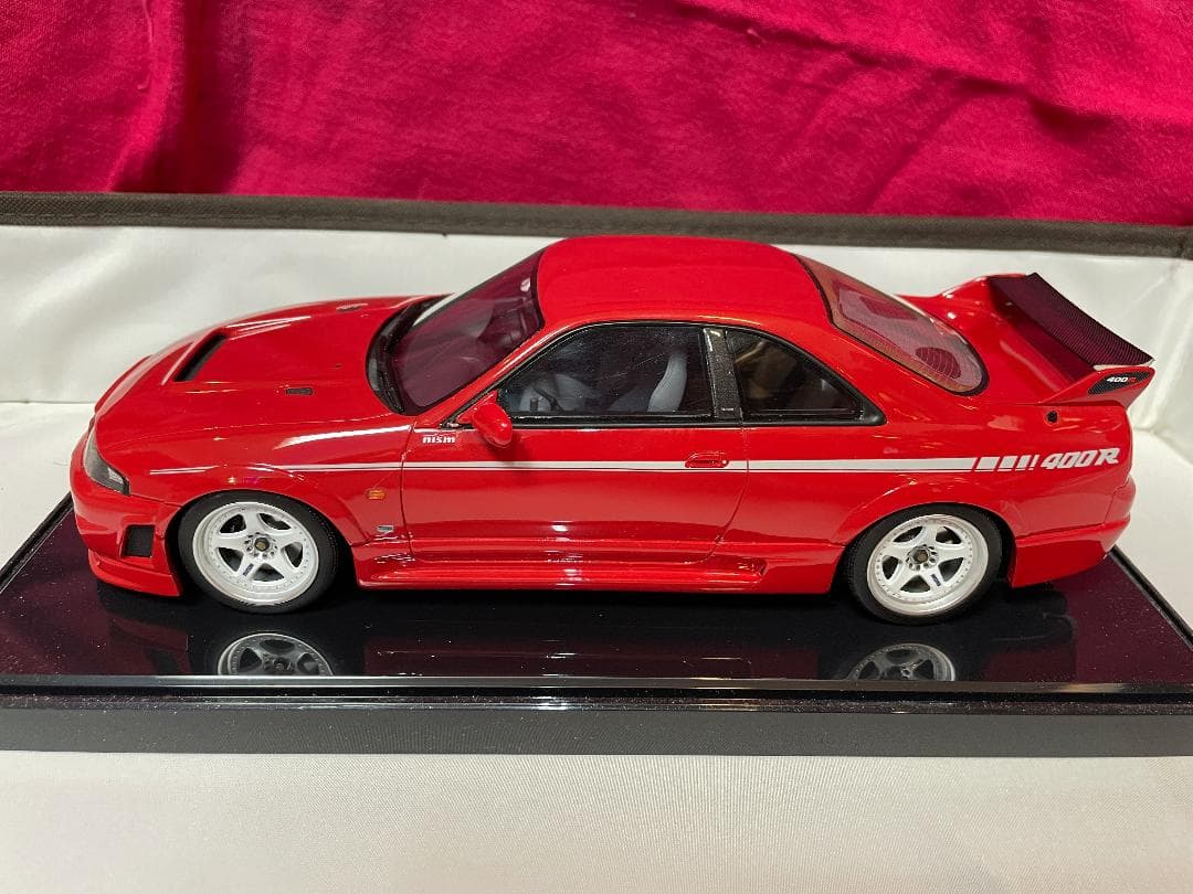 希少★訳アリ美品 京商　日産 ニスモ400R　1/18 ミニカー