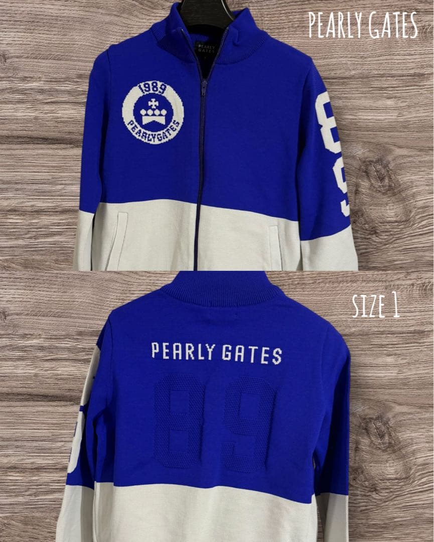 PEARLY GATESパーリーゲイツジップアップニットジャケットサイズ1美品