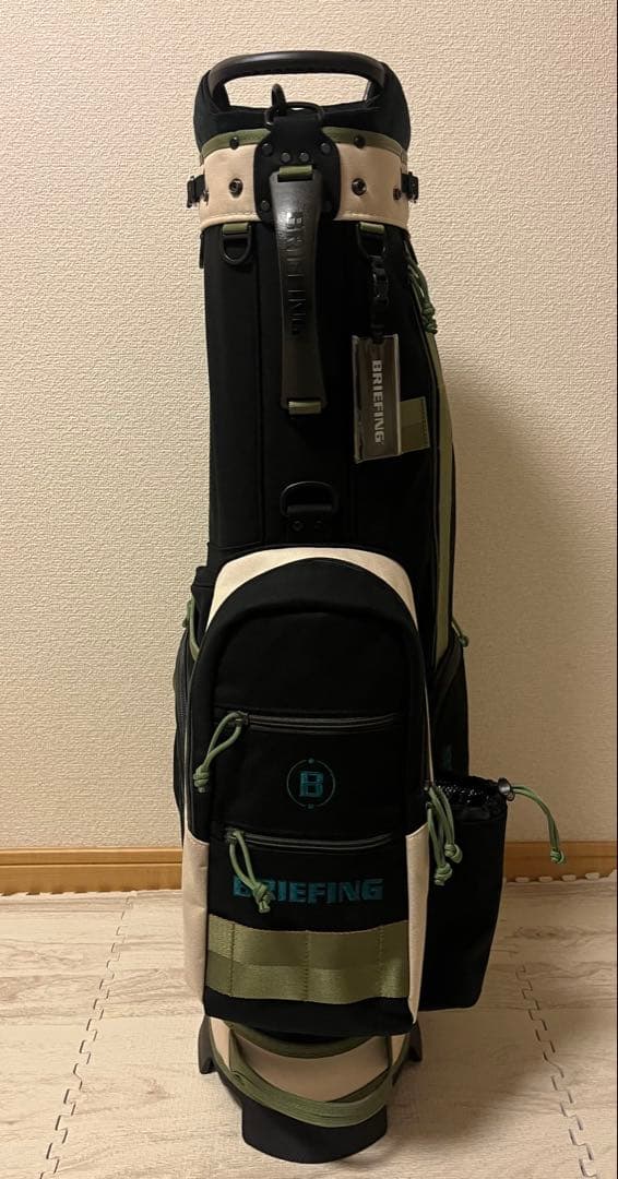 【新品】BRIEFING キャディバッグ CR-8 #02 ブラック×アイボリー