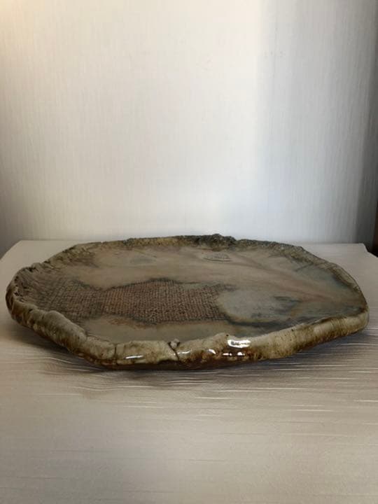 大皿　津軽烏城焼(津軽烏城焼)