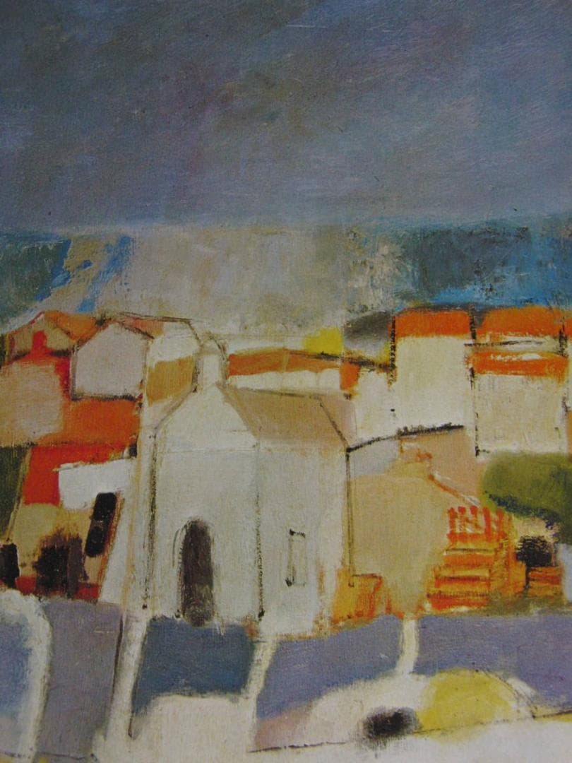 ジャン　ジャック　ベルノー、【風景】、希少な額装用画集より、新品額装付