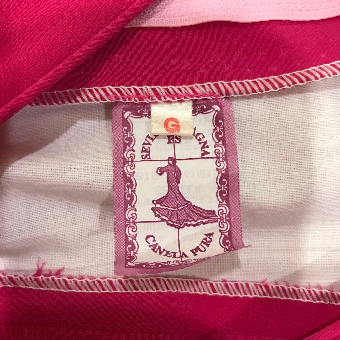 フラメンコ衣装 豪華 水玉 CANELA PURA ロングドレス スペイン