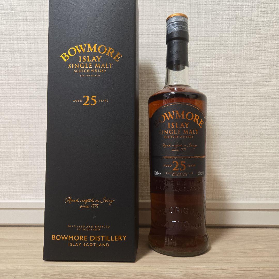 【未開栓】 ボウモア 25年 シングルモルト 700ml 43％ 旧旧ボトル