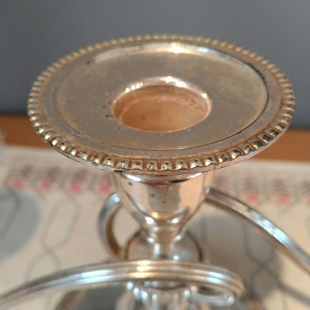 イギリスアンティーク　燭台　キャンドルスタンド　VINERS社