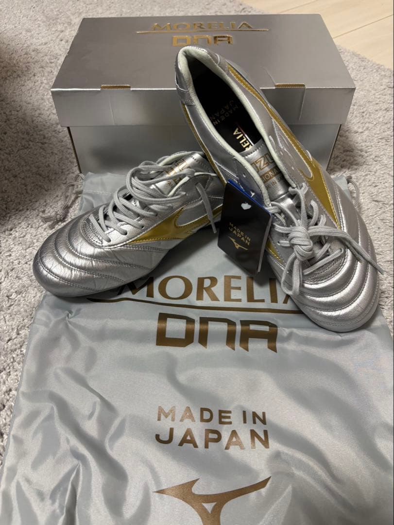 『未使用』Mizuno Morelia DNA 26.5cm シルバー/ゴールド