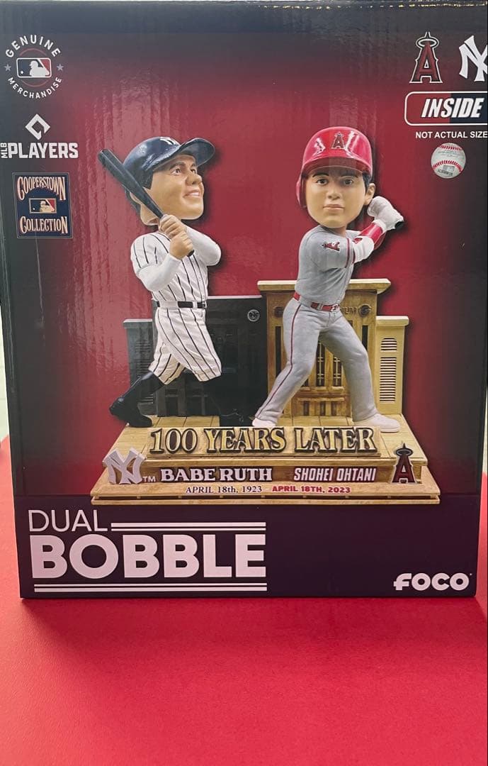 大谷翔平＆ベーブルース　ダブル ボブルヘッド　シリアル付【216個限定】