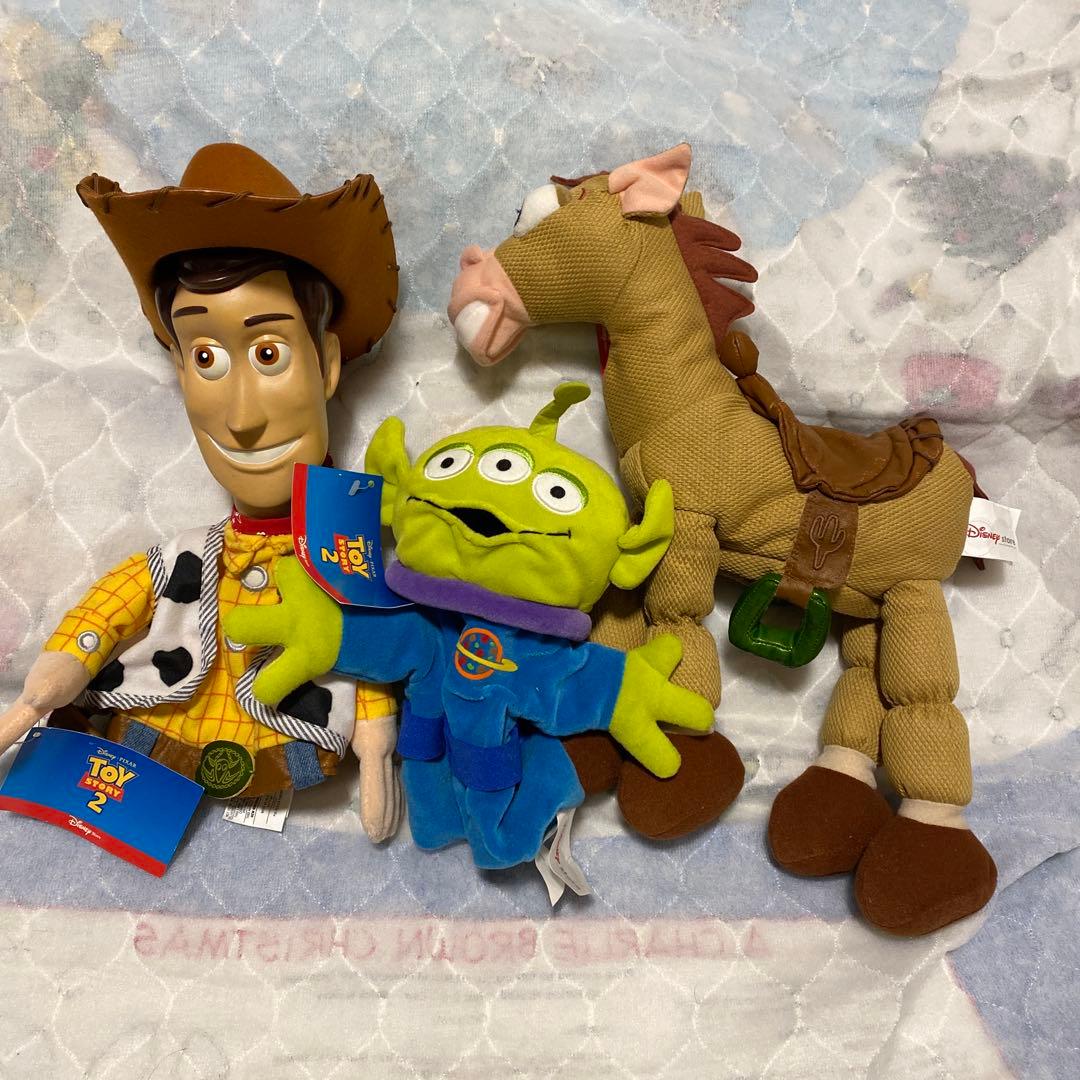 【激レア】トイストーリー 2 ハンドパペット　セット　ウッディ　ブルズアイ他