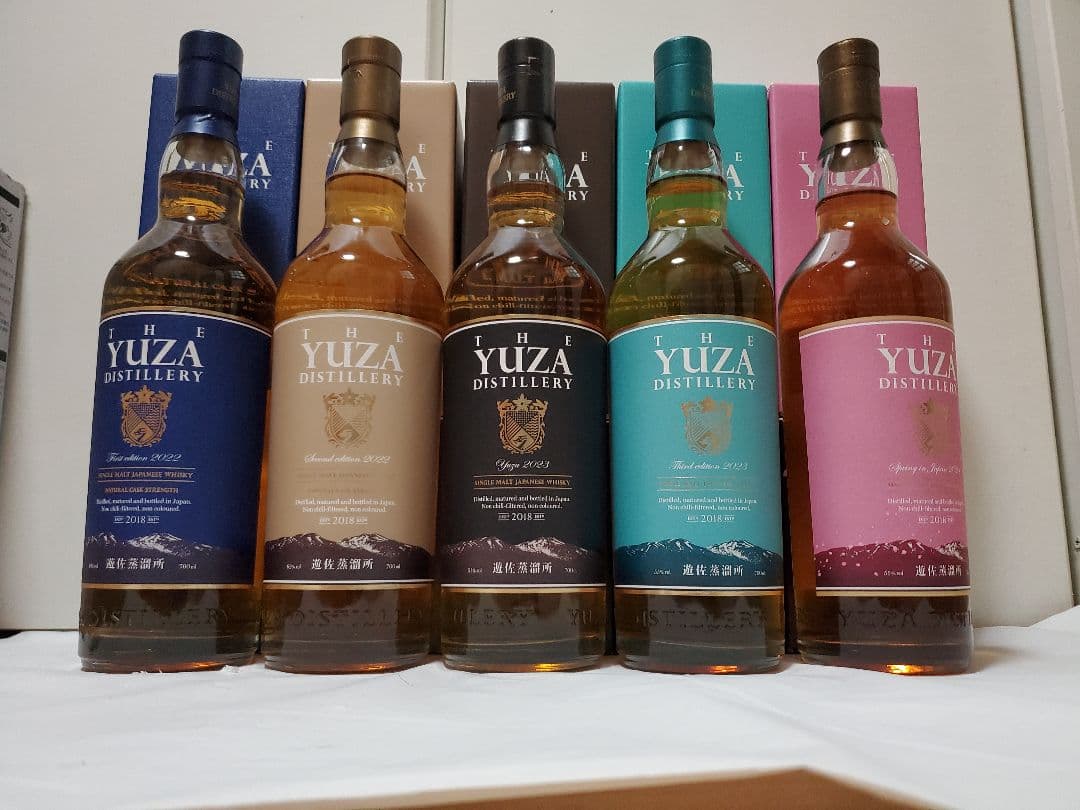 YUZA 遊佐蒸留所　ジャパニーズウイスキー　5本セット