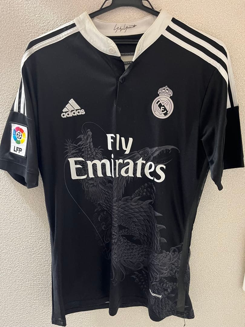 ヨウジヤマモト y-3 レアル・マドリード ユニフォームR.カルロス シャツ 黒